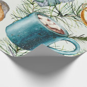 Kerstdecorptiepatroon Verpakkingspapier Cadeaupapier (Hoek)