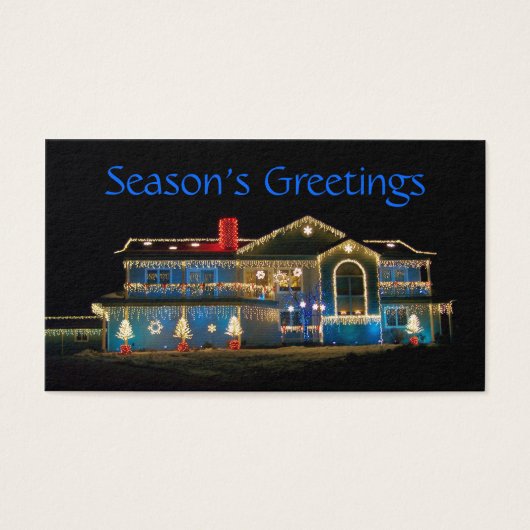 kerstdecorpties Gift Labels Visitekaartjes (Voorkant)