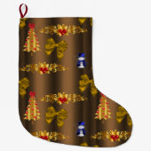 Kerstdecorpties in Bronze Grote Kerstsok (Voorkant)