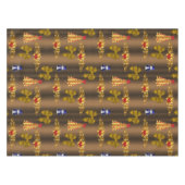 Kerstdecorpties in Bronze Tafelkleed (Voorkant (Horizontaal))