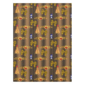 Kerstdecorpties in Bronze Tafelkleed (Voorkant)