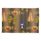 Kerstdecorpties in de Bronze Kussensloop (Achterkant)