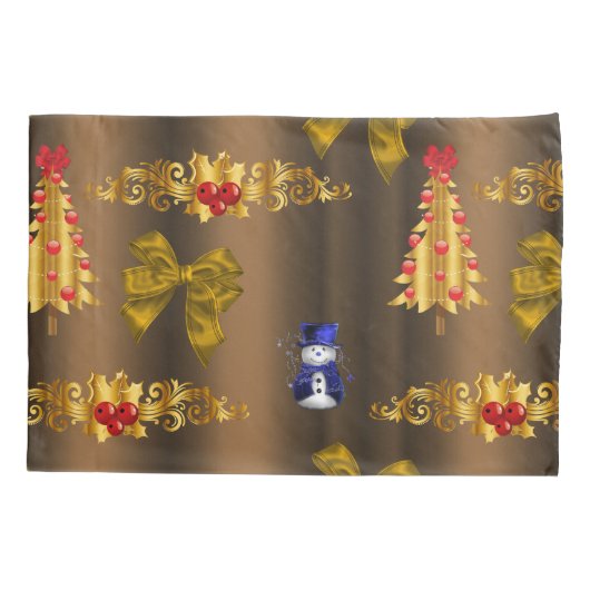 Kerstdecorpties in de Bronze Kussensloop (Achterkant)