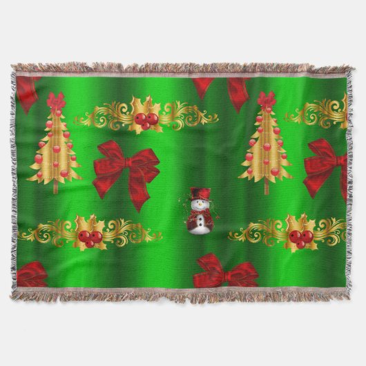 Kerstdecorpties op groen deken (Voorkant)