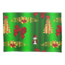 Kerstdecorpties op groen