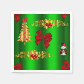 Kerstdecorpties op groen servet (Voorkant)