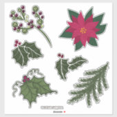 kerstdecorratie sticker (Vel)