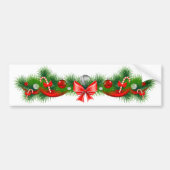 kerstdecorteersticker bumpersticker (Voorkant)