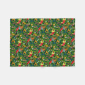 Kerstdecorteringspatroon Fleece Deken (Voorkant (Horizontaal))
