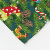 Kerstdecorteringspatroon Fleece Deken (Hoek)