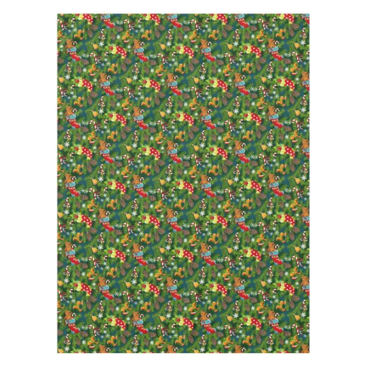 Kerstdecorteringspatroon Tafelkleed (Voorkant)