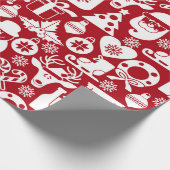 Kerstdecortiepatroon Cadeaupapier (Hoek)