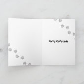 kerstdeen feestdagen kaart (Binnen)