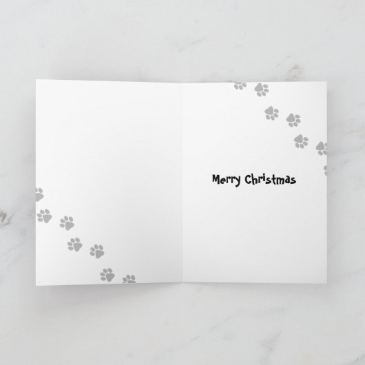 kerstdeen feestdagen kaart (Binnen)