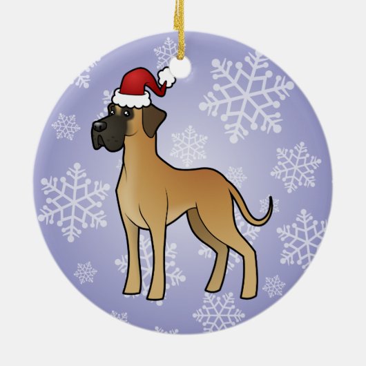kerstdeen keramisch ornament (Achterkant)