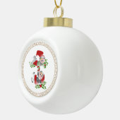 kerstDeense figuren Keramische Bal Ornament (Rechts)