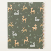  kerstdeer naadloos patroon planner (Achterkant)