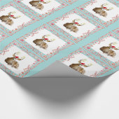 Kerstdeer Peppermint-Snoep — Verpakkingspapier Cadeaupapier (Hoek)