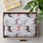 Kerstdeer / rendierdecoratief patroon tissuepapier (Geschenk)