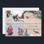 Kerstdeer Winter Multi-Photo Card Kaart<br><div class="desc">Met je kerstjul kun je je vrienden en familie in de kerstsfeer brengen door je favoriete kerstcadeautje te sturen.</div>