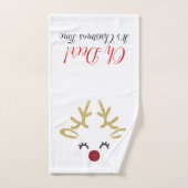 Kerstdeerhanddoekset, Feestdagen Bathroom decor Bad Handdoek (Handdoek)