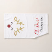 Kerstdeerhanddoekset, Feestdagen Bathroom decor Bad Handdoek (Handdoek)