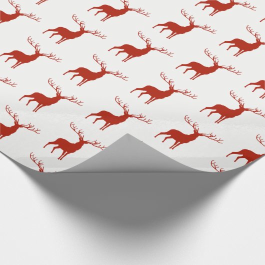 Kerstdeerpapier Cadeaupapier (Hoek)
