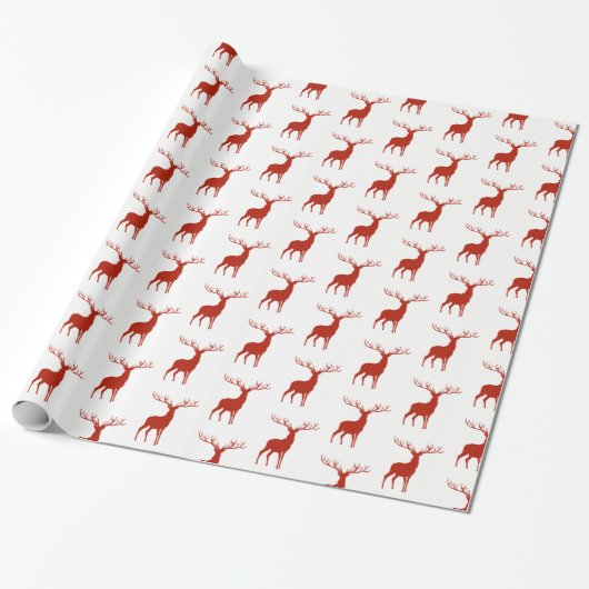 Kerstdeerpapier Cadeaupapier (Uitgerold)