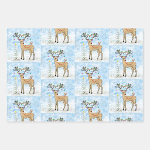 Kerstdeerpapier Inpakpapier Vel
