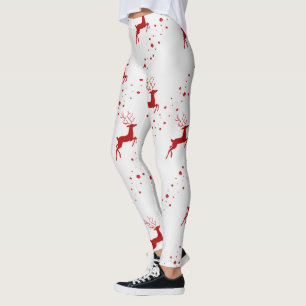 Kerstdeerpatroon Leggings