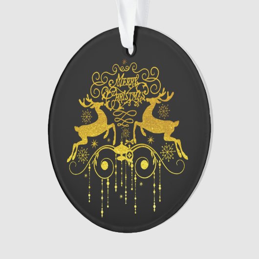 kerstdeers Silhouettes-Ornament Ornament (voorkant)