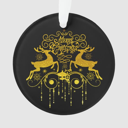 kerstdeers Silhouettes-Ornament Ornament (voorkant)