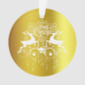 Kerstdeers White Silhouettes-Ornament Ornament (voorkant)