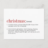 kerstdefinitie feestdagenkaart (Voorkant)