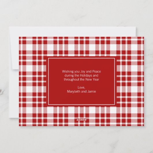 kerstdefinitie feestdagenkaart (Achterkant)