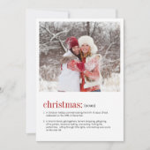 Kerstdefinitie Fotovakantie Kaart (Voorkant)