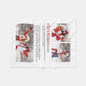 Kerstdefinitiefotofeestdag Fleece Deken (Voorkant (Horizontaal))