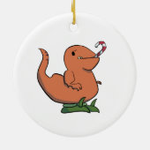 Kerstdeinonychus met Booties Ornament (Achterkant)
