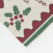 Kerstdeken Festieve Bos Fleece Deken (Hoek)