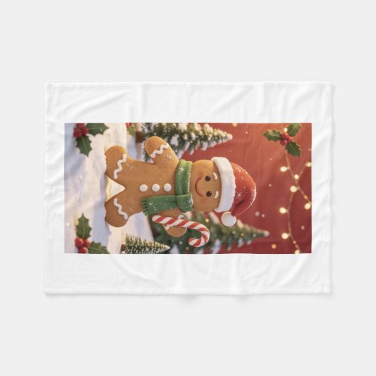 Kerstdeken Fleece Deken (Voorkant (Horizontaal))