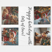 kerstdeken fleece deken (Voorkant (Horizontaal))