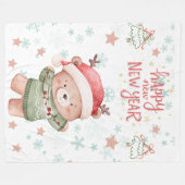 Kerstdeken Fleece Deken (Voorkant (Horizontaal))