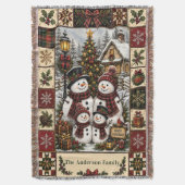Kerstdeken Geweven Worpdeken Deken (Voorkant Verticaal)