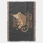 Kerstdeken met cheetah-stijl deken (Voorkant Verticaal)
