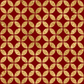 Kerstdeken op maat Rood Goud Kerststijl Fleece Deken
