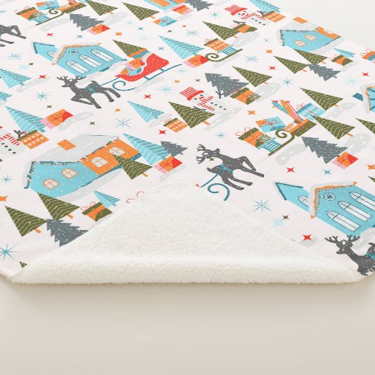 kerstdeken sherpa deken (3/4)