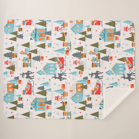 kerstdeken sherpa deken (Voorkant (horizontaal))