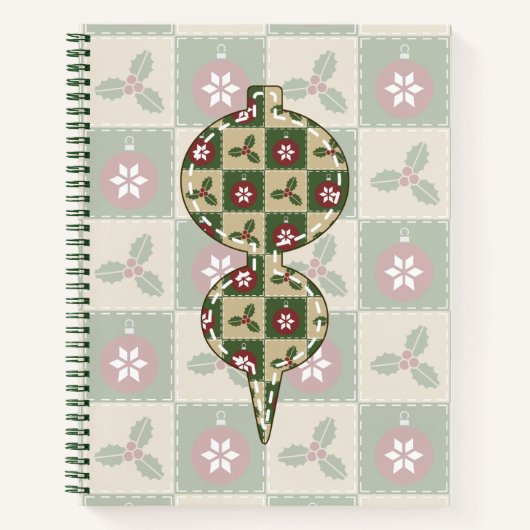 Kerstdeken Spiraal Notebook Notitieboek (Voorkant)
