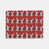 kerstdeken van Boston Terrier Terrier Fleece Deken (Voorkant (Horizontaal))