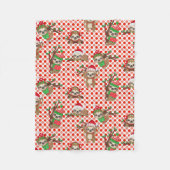 kerstdekendeken fleece deken (Voorkant)